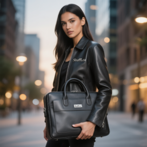 Leather Jacket & Laptop bag deal