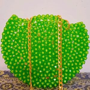 Beautiful green acrylic bag by Alishba Aura